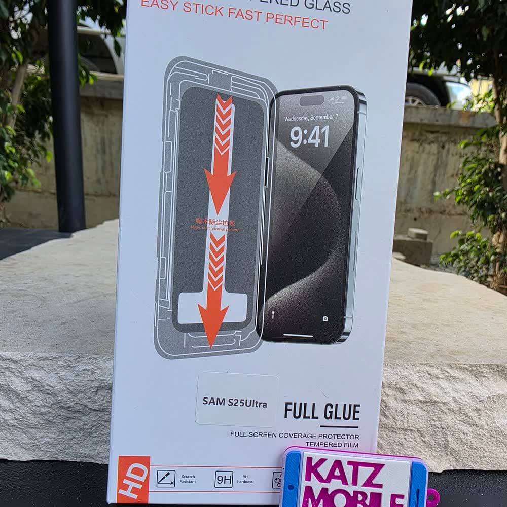 KATZ Clear Tempered Glass Screen Protector for Galaxy