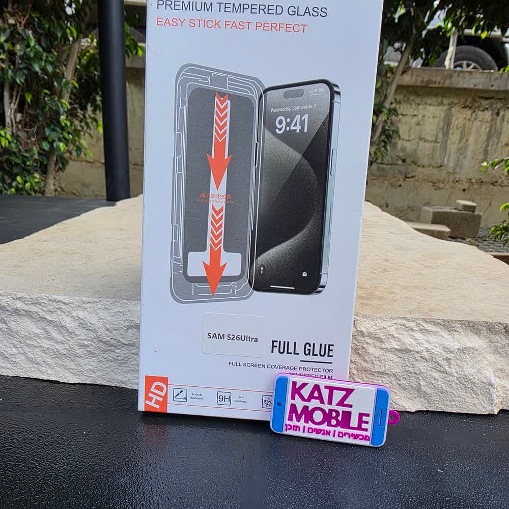 KATZ Clear Tempered Glass Screen Protector for Galaxy