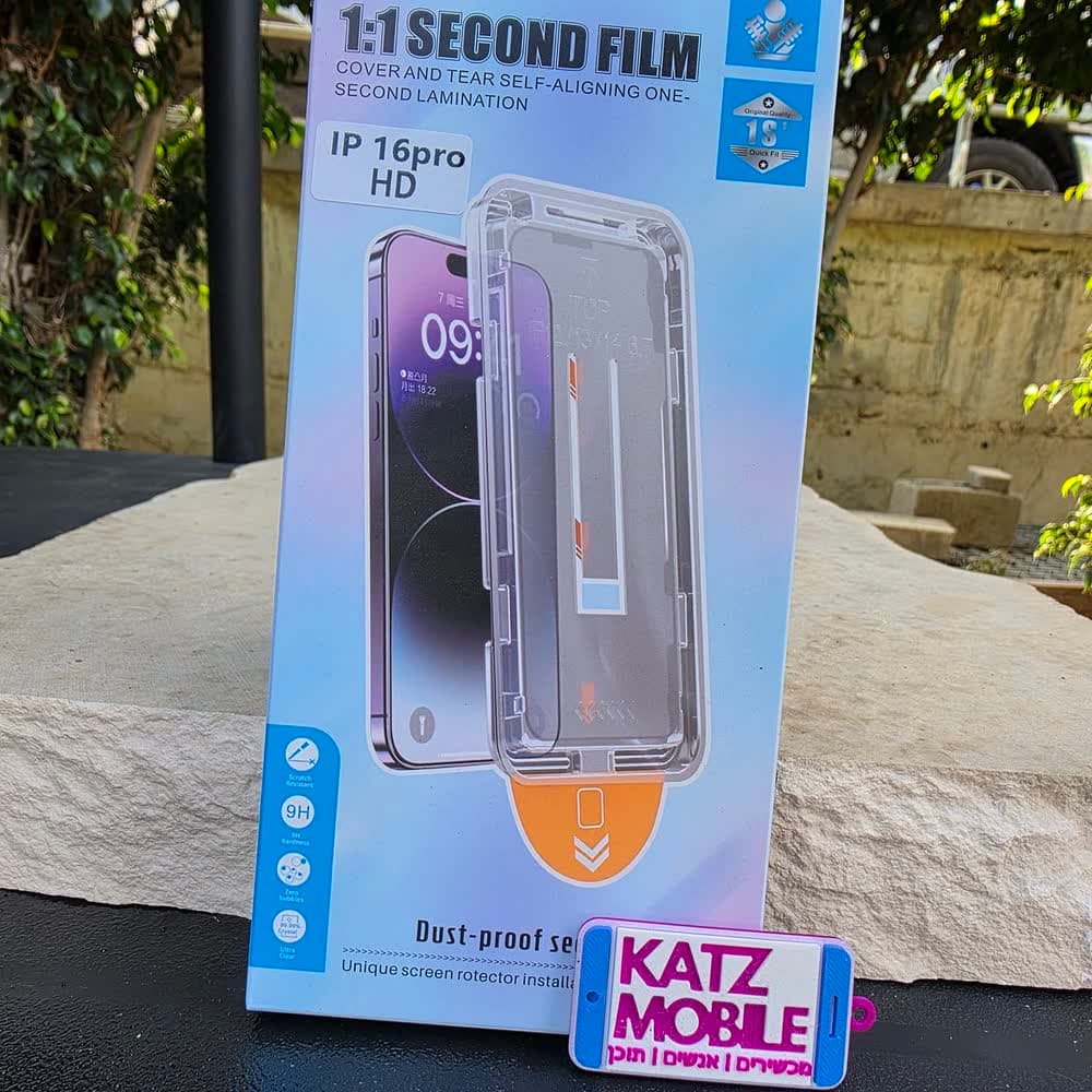 KATZ Clear Tempered Glass Screen Protector for iPhone