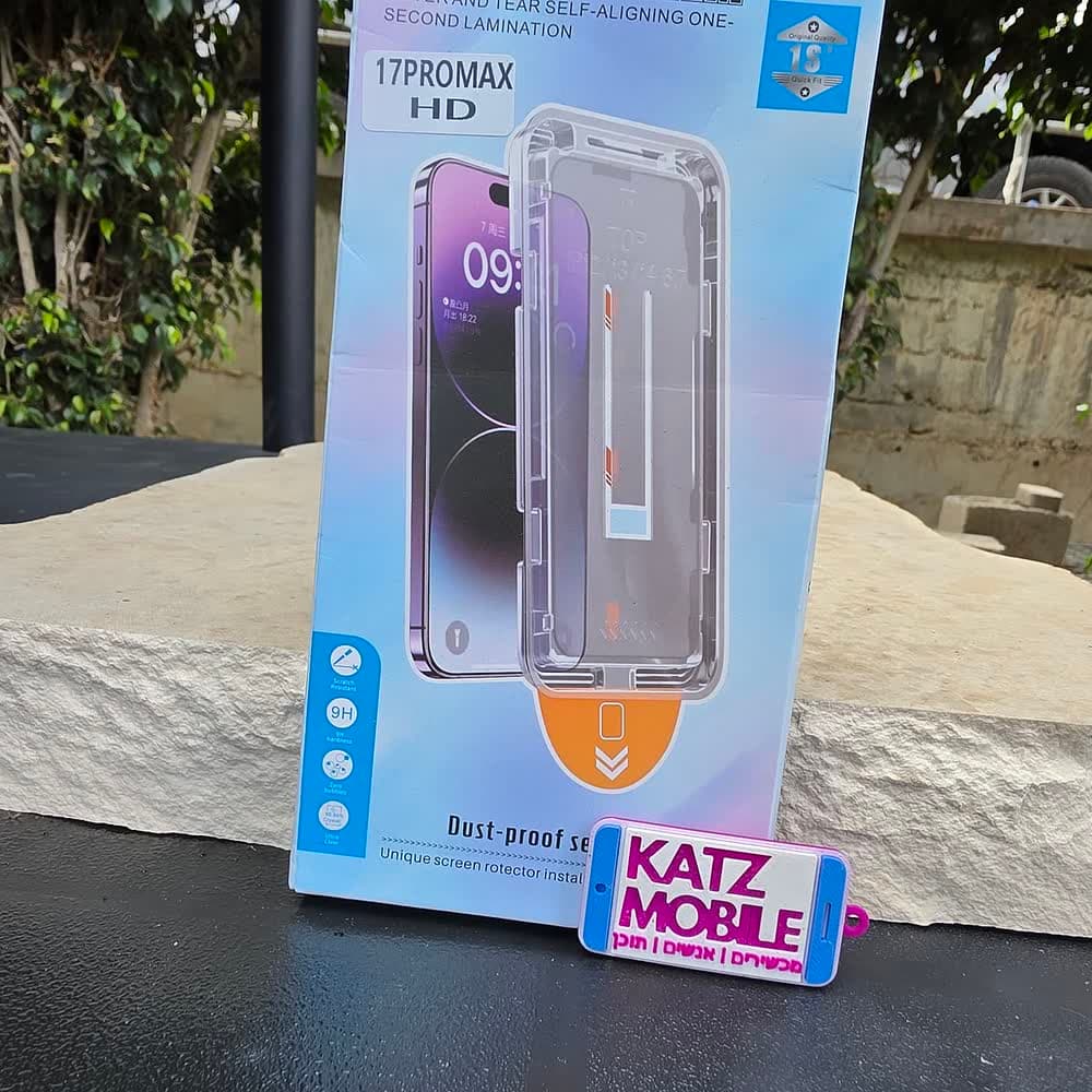 KATZ Clear Tempered Glass Screen Protector for iPhone